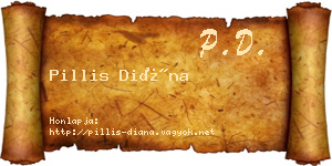 Pillis Diána névjegykártya